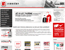 Tablet Screenshot of jednicky.cz
